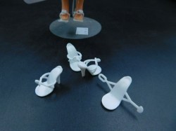 8 in white heels view